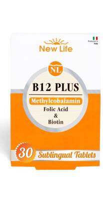 New Life B12 Plus 30 Dilaltı Tablet - 1