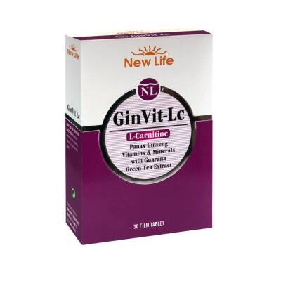 New Life Ginvit LC (L-Carnitine) 30 Tablet - 1