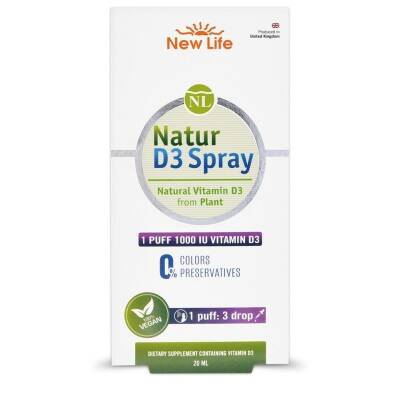 New Life Natur D3 1000 IU Spray 20 ml - 1