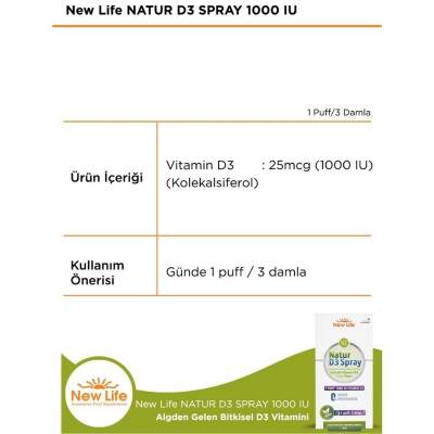 New Life Natur D3 1000 IU Spray 20 ml - 2