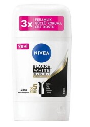 Nivea Black & White Invisible İpeksi Pürüzsüzlük Kadın Stick Deodorant 50 ml - Nivea