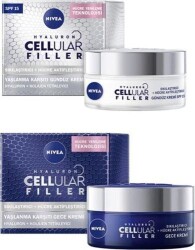 Nivea Cellular Yaşlanma Karşıtı 2'li Paket Gündüz Gece Kremi 50 Ml - Nivea
