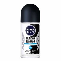 Nivea Deo Roll-On Erkek Deodorant İnvisible Black White Fresh 50 ml - Nivea