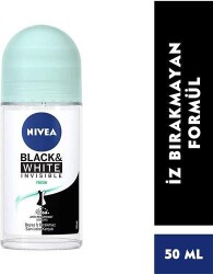 Nivea Deo Roll-On Kadın Deodorant İnvisible Black White Fresh 50 - Nivea