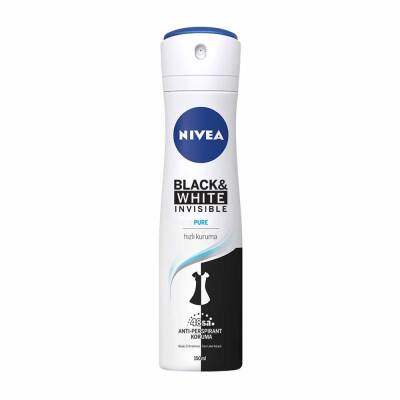 Nivea İnvisible Black&Whıte Pure Sprey Deodorant 150Ml - 1