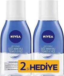 Nivea Make Up Expert Hassas Çift Fazlı 125 ml 2'li Paket Göz Makyaj Temizleyici - Nivea