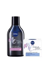 Nivea Make Up Expert Mat Nemlendirici Jel Makyaj Bazı 50 ml ve Çift Fazlı Suya Dayanıklı Tem. Suyu 400 ml - Nivea