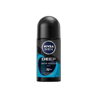 Nivea Deep Beat Aktif Karbon Erkek Roll-On 50 ml - 1