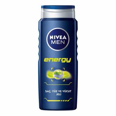 Nivea Men Duş Jeli Şampuan Energy 500 ml - 1