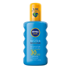 Nivea Sun Koruma & Bronzluk Arttırıcı Spf 30 200 ml Güneş Spreyi - Nivea