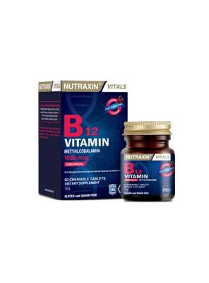 Nutraxin B12 Vitamin 1000mcg 60 Tablet - 1