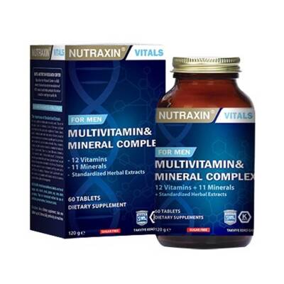Nutraxin Multivitamin Mineral Kompleksi Erkeklere Özel 60 Tablet - 1