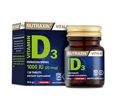 Nutraxin Vitamin D3 1000 IU 120 Tablet - Nutraxin