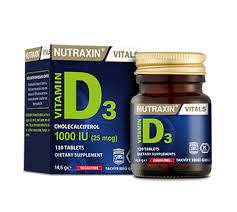 Nutraxin Vitamin D3 1000 IU 120 Tablet - 1