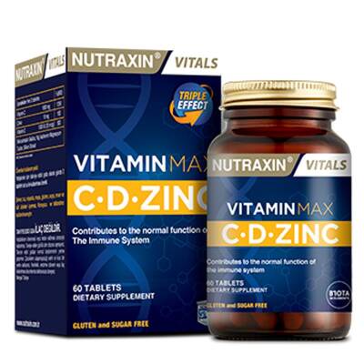 Nutraxin Vitamin Max C-D-Çinko 60 Tablet - 1