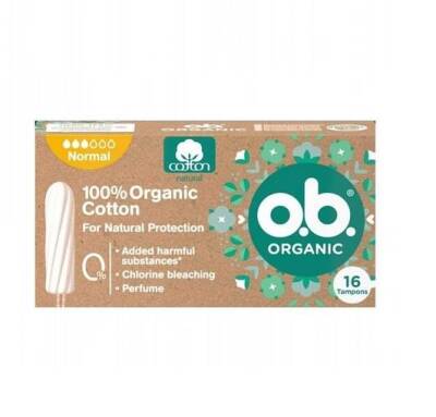 O.B. Organic Normal Tampon 16 Adet - 1