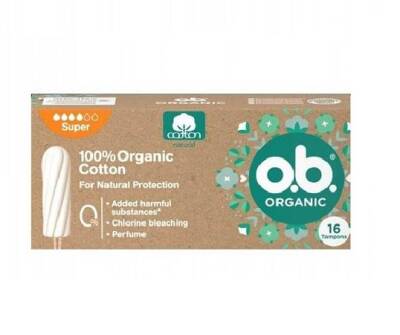 O.B. Organic Süper Tampon 16 Adet - 1