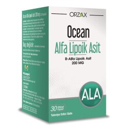 Ocean Alpha Lipoik Asit 200 Mg 30 Kapsül - Orzax