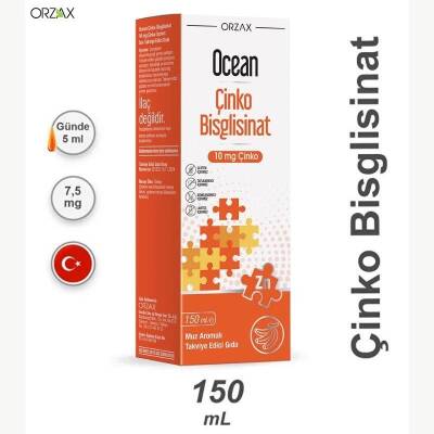 Ocean Çinko Bisglisinat Şurup 150 ml - 2