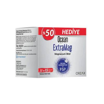 Ocean Extramag Magnezyum Sitrat 250 mg 45 Saşe - 1