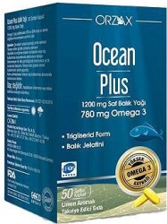 Ocean Plus 1200 mg Balık Yağı 50 Kapsül - Orzax