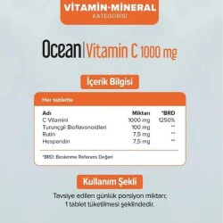 Ocean Vitamin C 1000 mg 30 Tablet 1 Alana 1 Bedava - 3