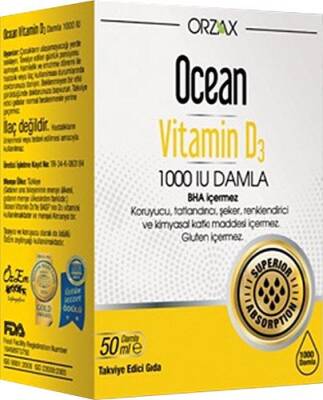 Ocean Vitamin D3 1000 IU Damla 50 Ml - 1