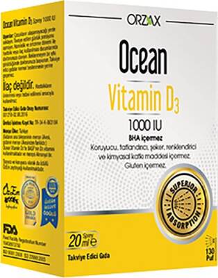 Ocean Vitamin D3 1000 IU Sprey 20 Ml - 1