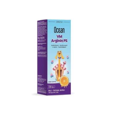 Ocean VM Arginin PS Portakal Aromalı Şurup 150 ml - 1