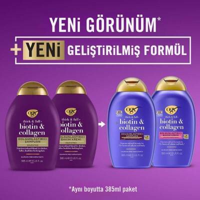 Ogx Biotin & Collagen Dolgunlaştırıcı 385 ml Sülfatsız Şampuan - 6