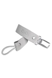 OİOİ Klips Doğal Deri Emzik Askısı Beyaz - OiOi