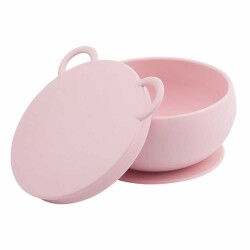 OİOİ Vakum Tabanlı Silikon Kase Pembe - OiOi