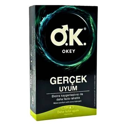 Okey Gerçek Uyum Prezervatif 10 Adet - 1