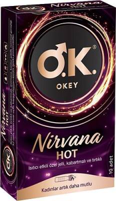 Okey Nirvana Hot 10'lu Prezervatif
- 1