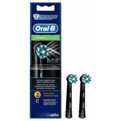 Oral-B Cross Action Black Edition Siyah 2'li Diş Fırçası Yedek Başlığı - Oral-B