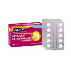 Osende 2M Metilfolat Metilkobalamin 30 Tablet - Tab İlaç