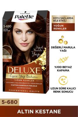 Palette Deluxe 5-680 Altın Kestane Saç Boyası - 1