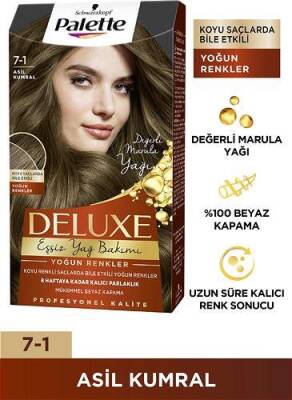 Palette Deluxe 7-1 Asil Kumral Saç Boyası - 1