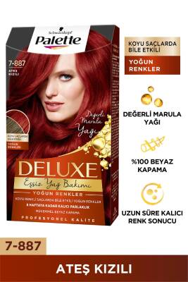 Palette Deluxe 7-887 Ateş Kızılı Saç Boyası - 1