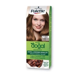 Palette Kalıcı Doğal Renkler Saç Boyası 7-60 Fındık Kahve - Palette