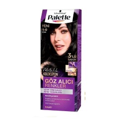 Palette Yoğun Göz Alıcı Renkler 1-0 Siyah Saç Boyası - Palette