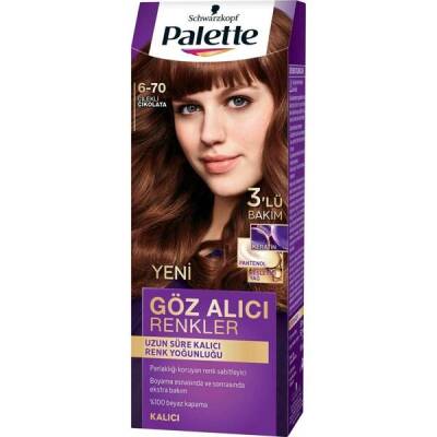 Palette Yoğun Göz Alıcı Renkler 6-70 Çilekli Çikolata Saç Boyası - 1