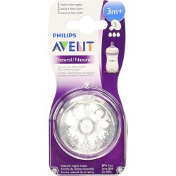 Philips Avent SCF043/27 Natural No:3 3 Ay+ Biberon Emziği - Philips Avent