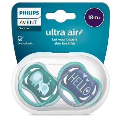 Philips Avent SCF349/18 Ultra Air +18 Ay 2li Erkek Emzik - 1