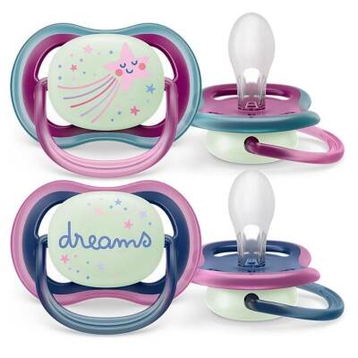Philips Avent SCF376/14 Ultra Air Night 6-18 Ay 2li Kız Emzik - 2