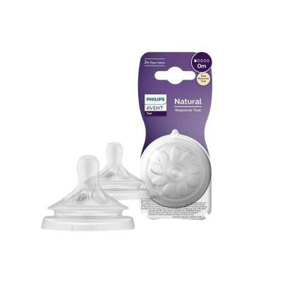 Philips Avent SCY961 02 Natural Response 0 Ay + 2 li Biberon Emziği - 1