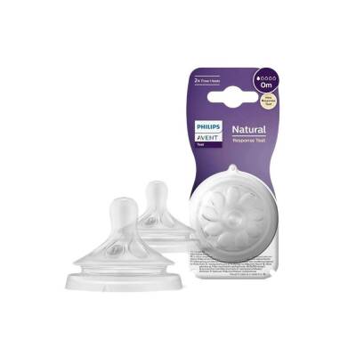 Philips Avent SCY962 02 Natural Response 0 Ay + 2li Biberon Emziği - 1