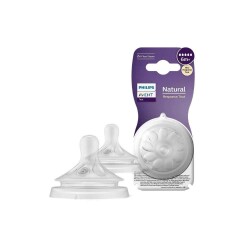 Philips Avent SCY965 02 Natural Response Hızlı Akış 6 Ay + 2 li Biberon Emziği - Philips Avent