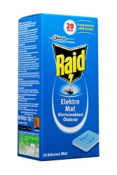 Raid Elektro Mat 20'li Yedek Tablet Sinek Kovucu - 