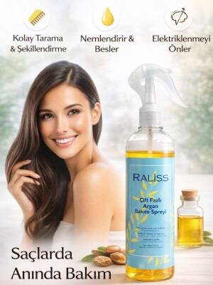 Raliss 2 Phase Argan Yağlı Fön Suyu 320 ML - 3